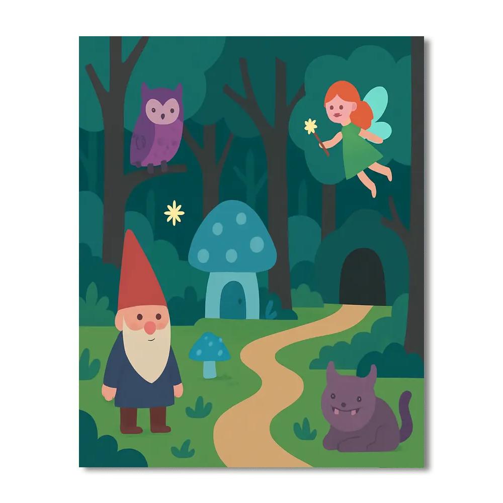 Mystery Of The Enchanted Woods DIY Paint By Numbers