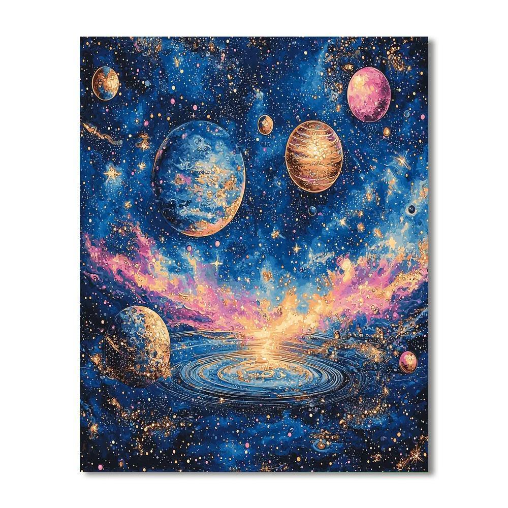 Salvador Dali Inspired Planetary Dreams  Paint By Number