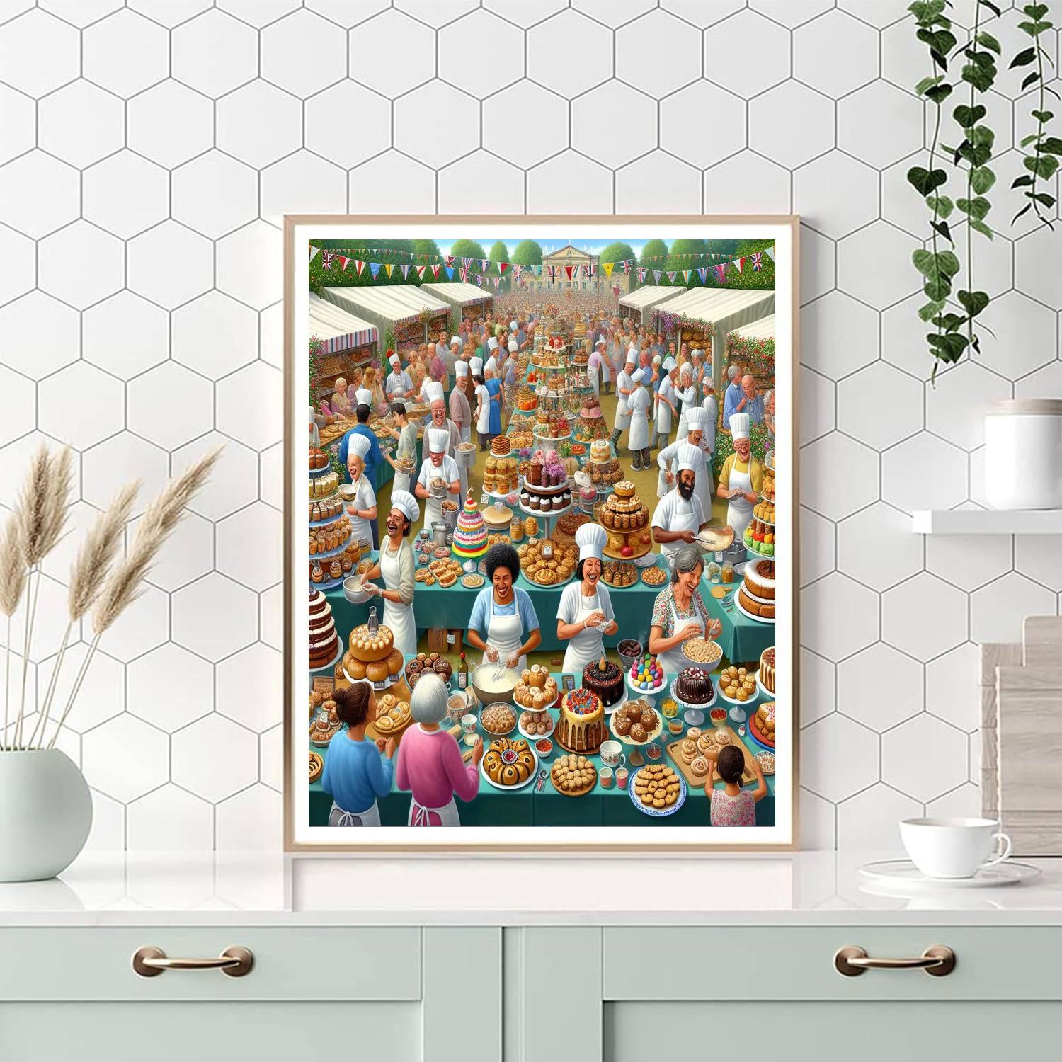 The Great British Bake Off Fest Painting Number Kit