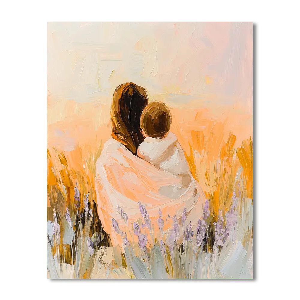 A Mother’s Warmth Number Painting