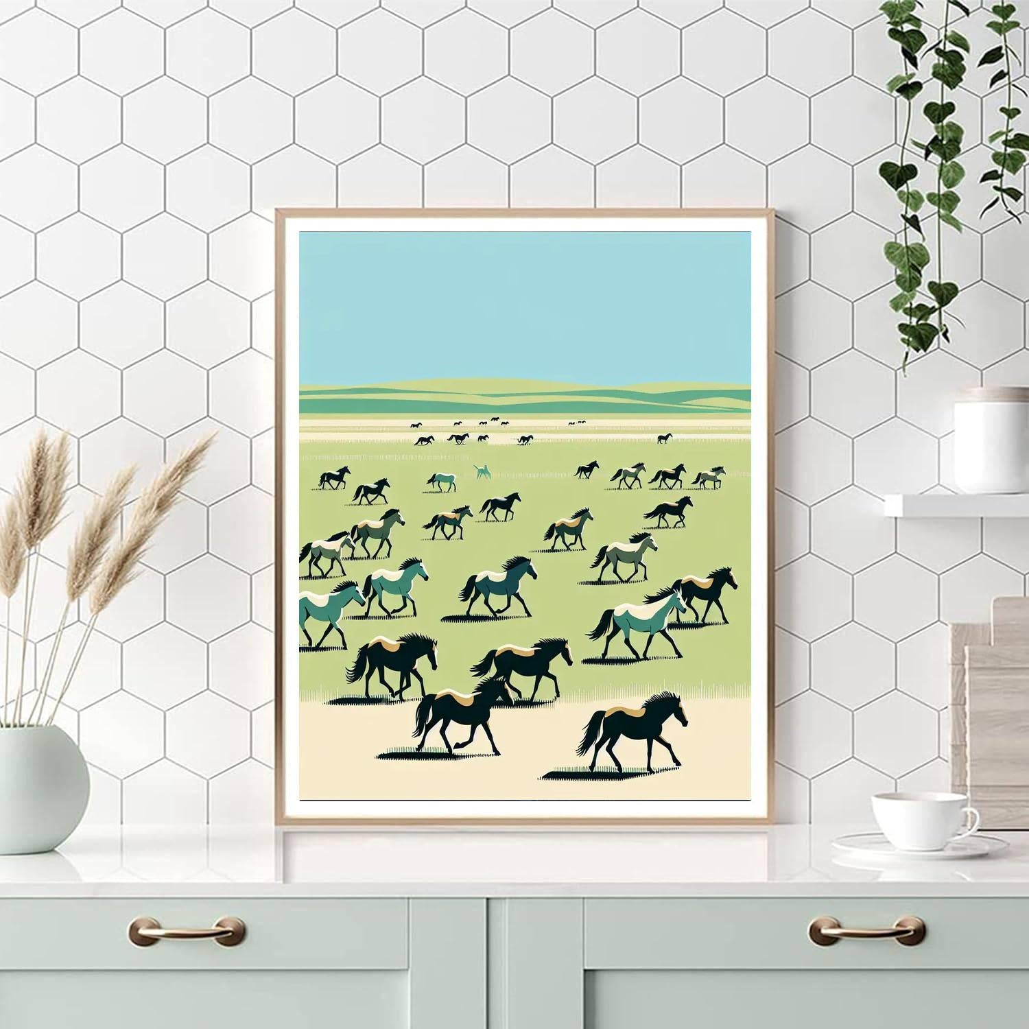 Playful Prairie Paint By Numbers Art