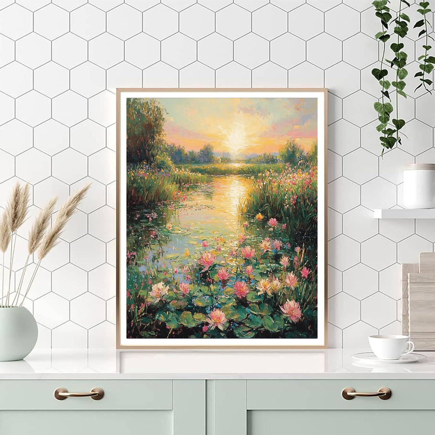 Claude Monet Inspired Eden's Palette  Paint By Number