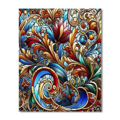 Stained Glass Splendor DIY Paint By Numbers