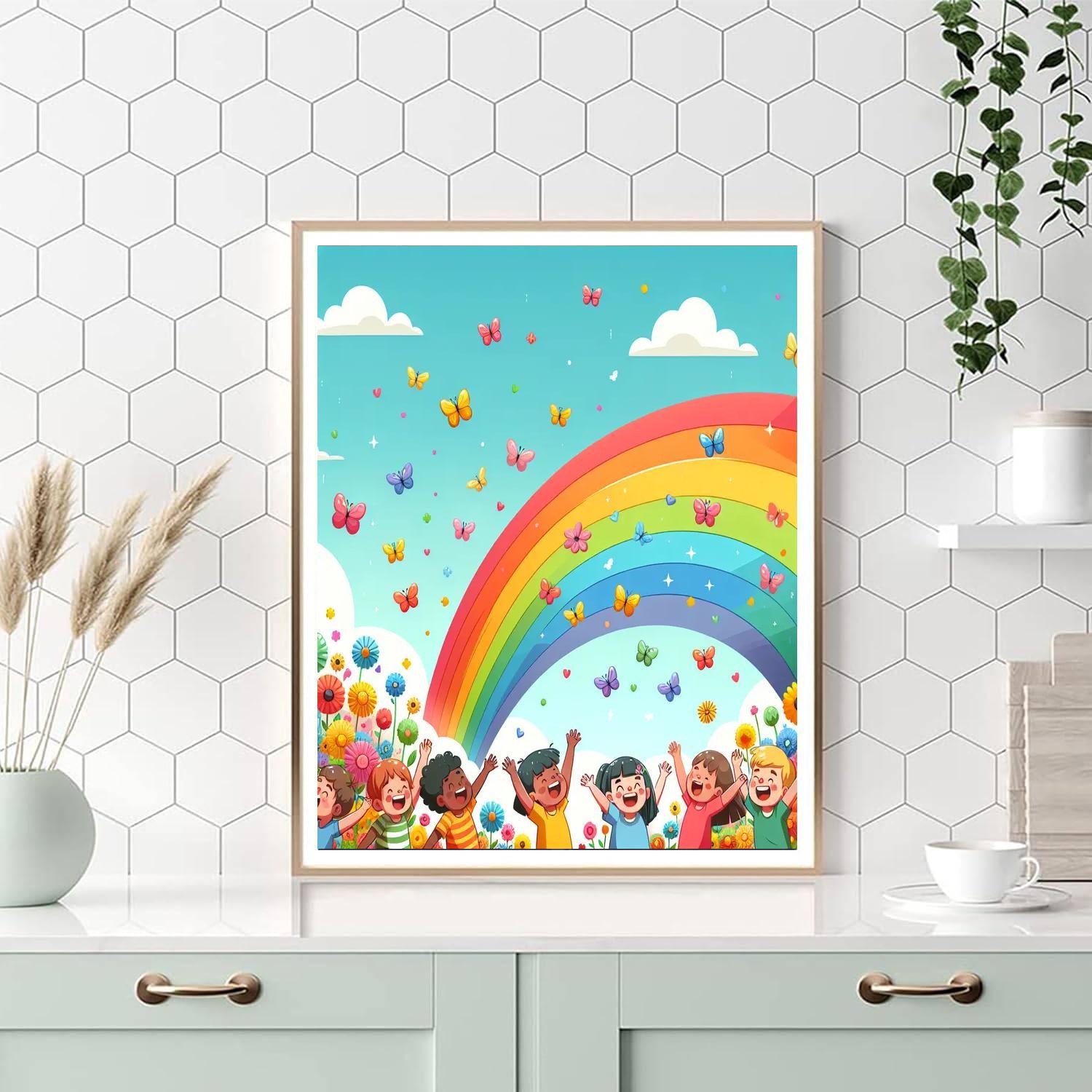 Bright Rainbow Adventures Painting By Numbers Kit