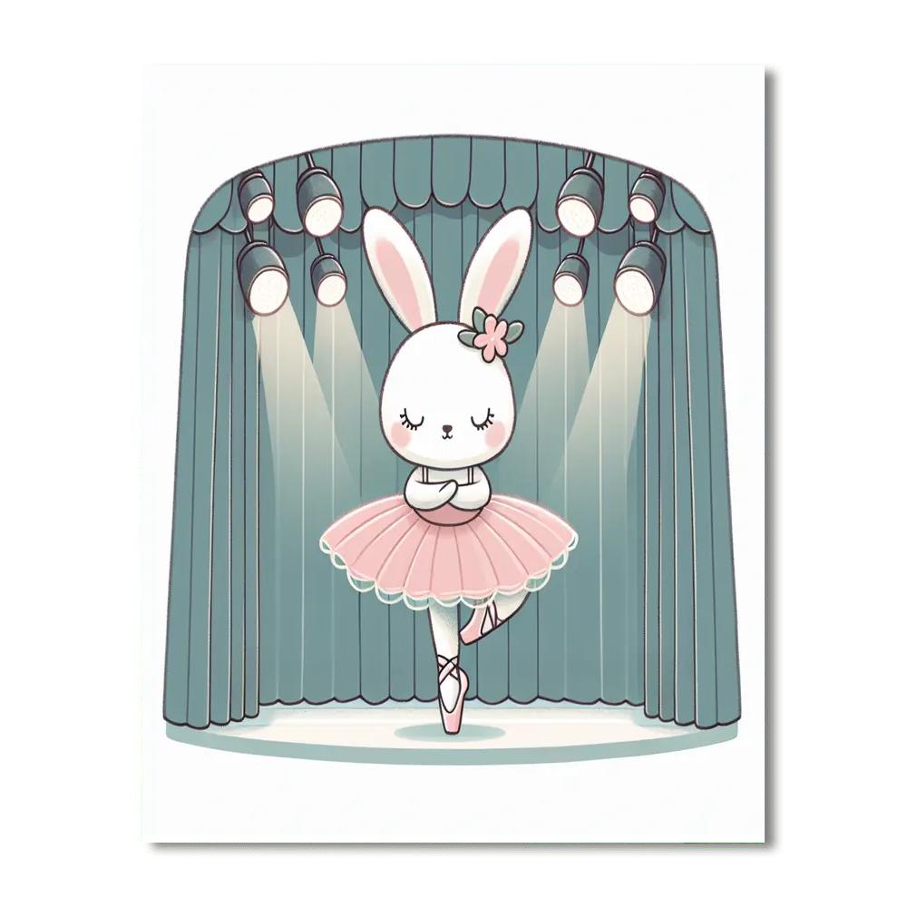 Ballet Bunny's Performance Numbered Painting Kits