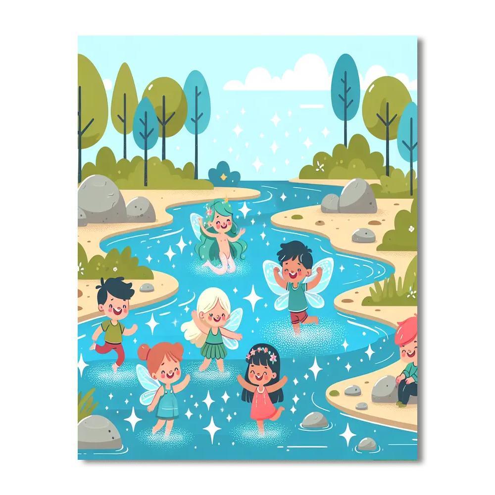 Magic Of The Enchanted River Paint By Color
