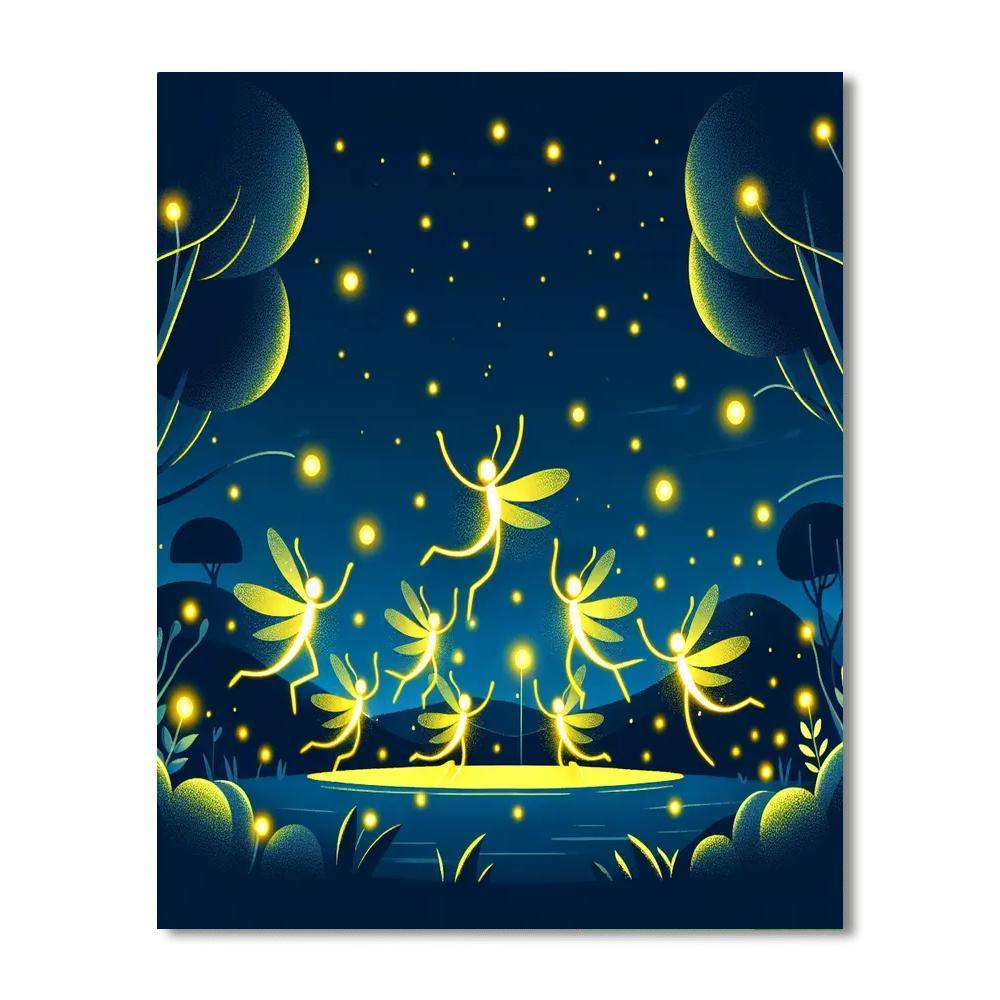 Dazzling Fireflies Painting By Numbers Kit