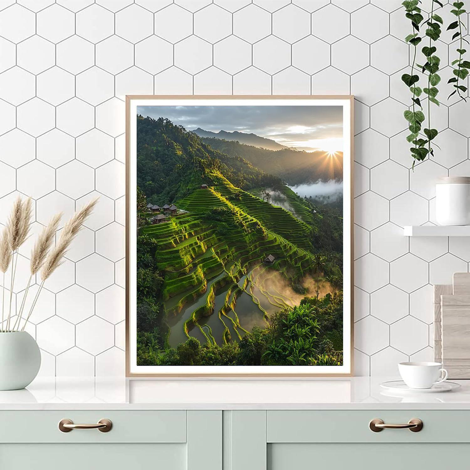 Banaue Rice Terraces - Philippines Numbered Painting Kits