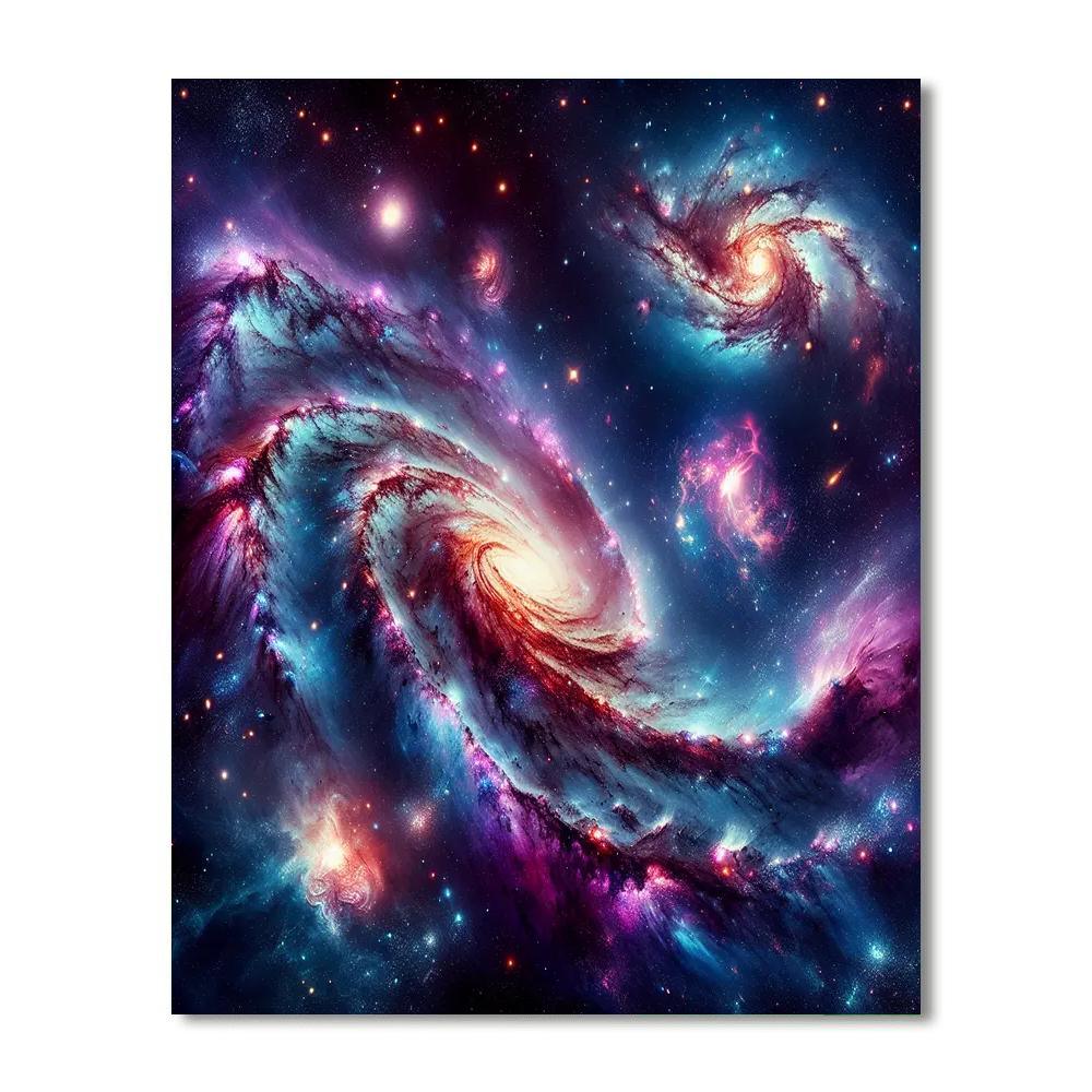 Celestial Cosmic Wonder Painting Number Kit