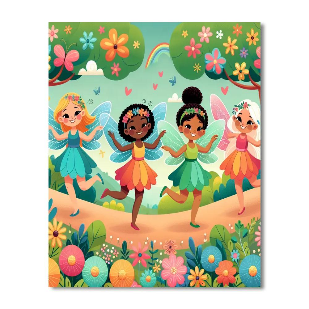 Magical Fairy Trail Paint By Numbers