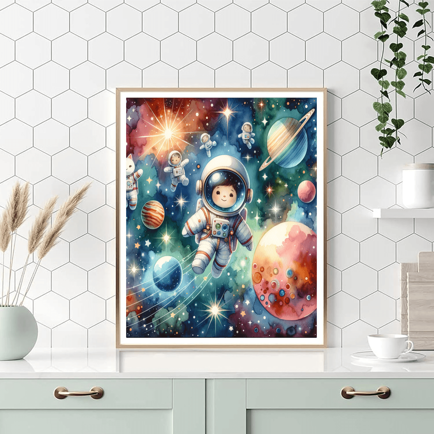 Charming Space Explorers Paint By Numbers Kits