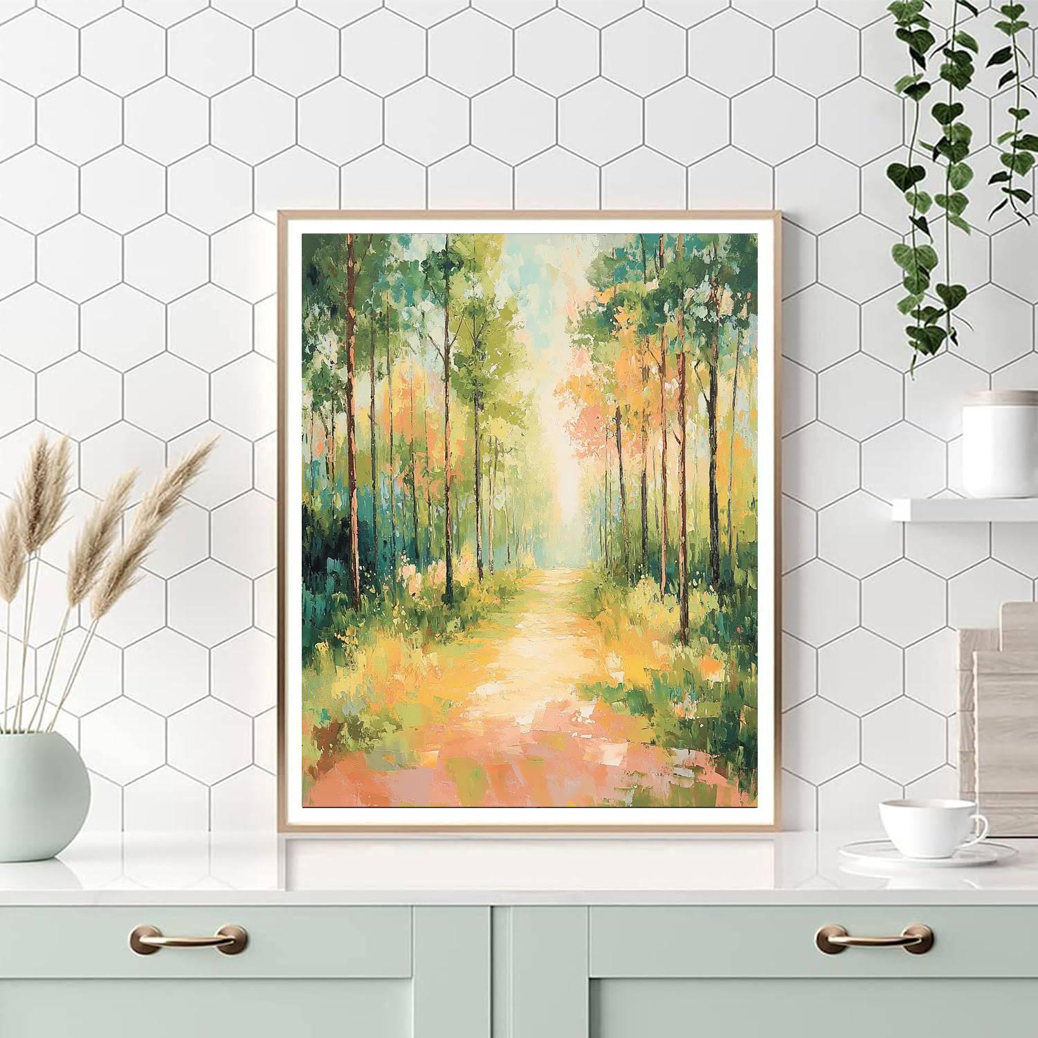 Edgar Degas Inspired Dance Of Colors In The Forest  Paint By Numbers