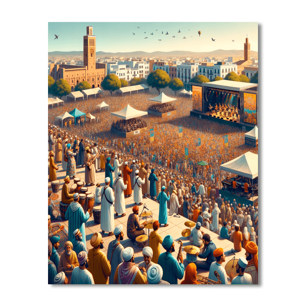Mawazine Festival - Rabat, Morocco Painting By Numbers Kit