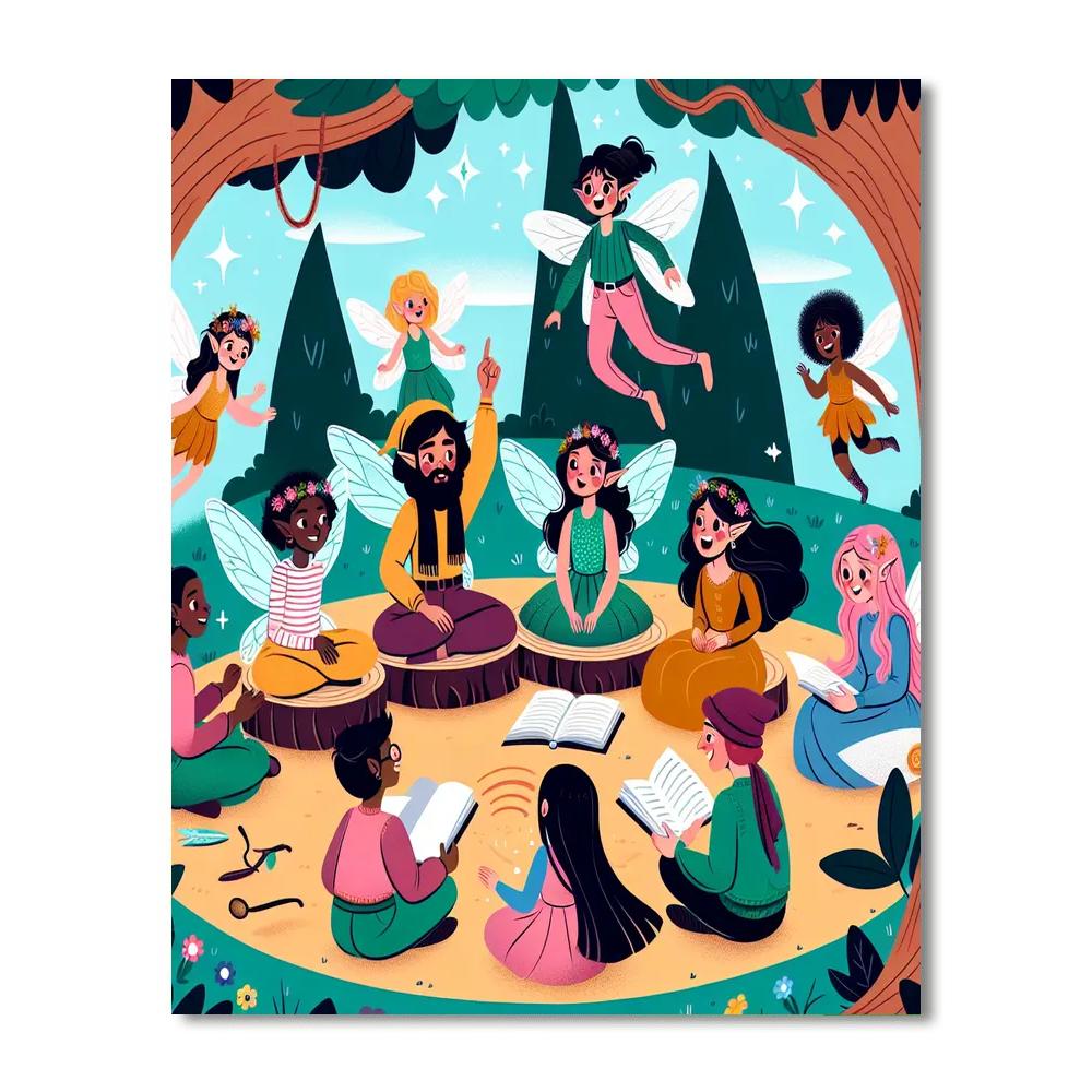 Adventure At Fairy Hollow Number Painting