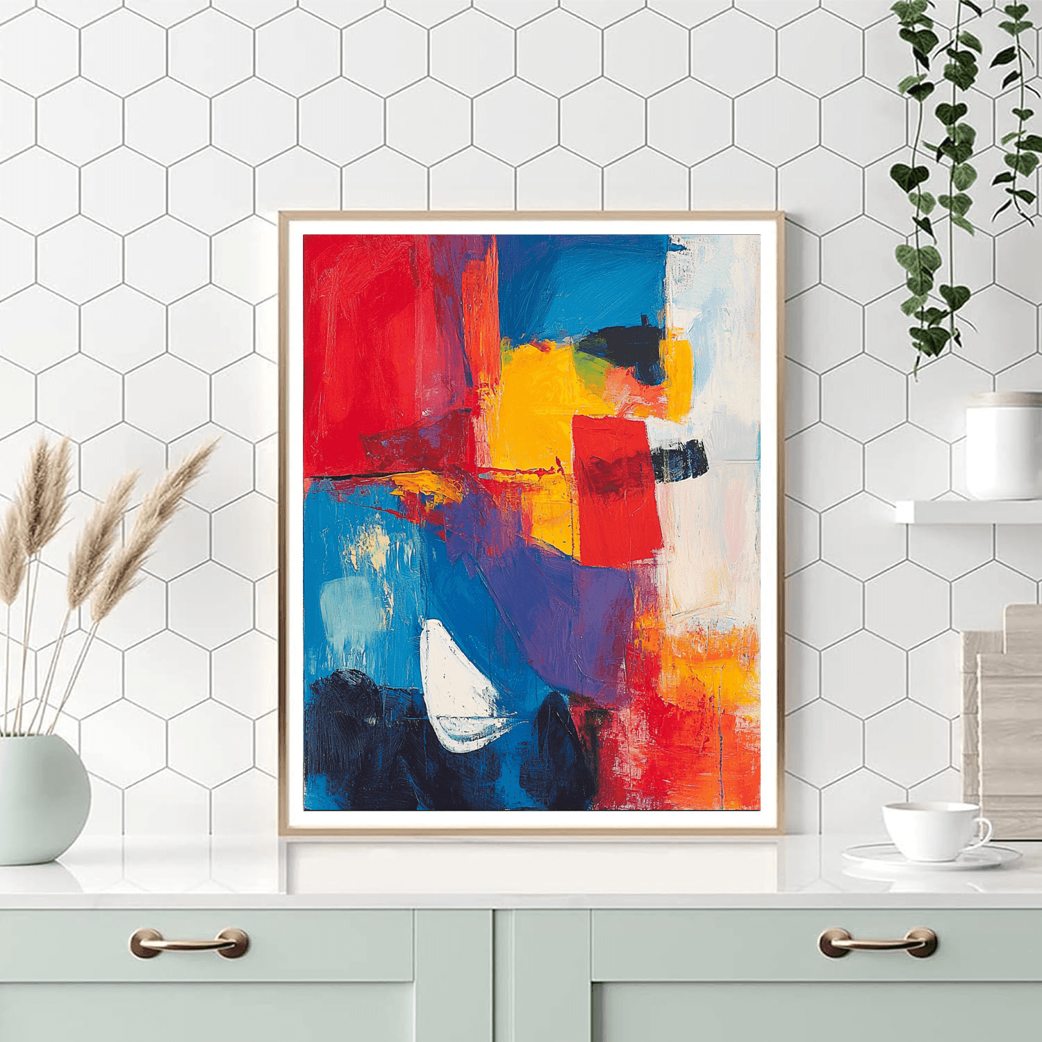 Edvard Munch Inspired Colorful Reverie  Painting By Numbers Kit