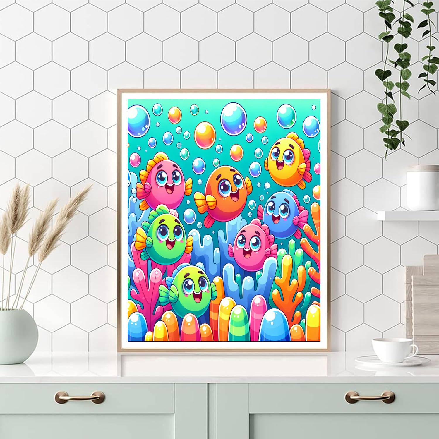 Giggle Fish Party Numbered Painting Kits