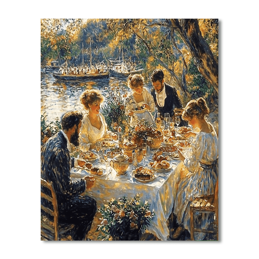 Renoir Inspired Lively Conversations  DIY Paint By Numbers