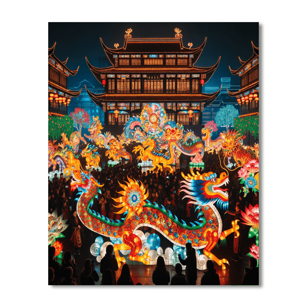 Chinese Lantern Festival - China Paint By Number