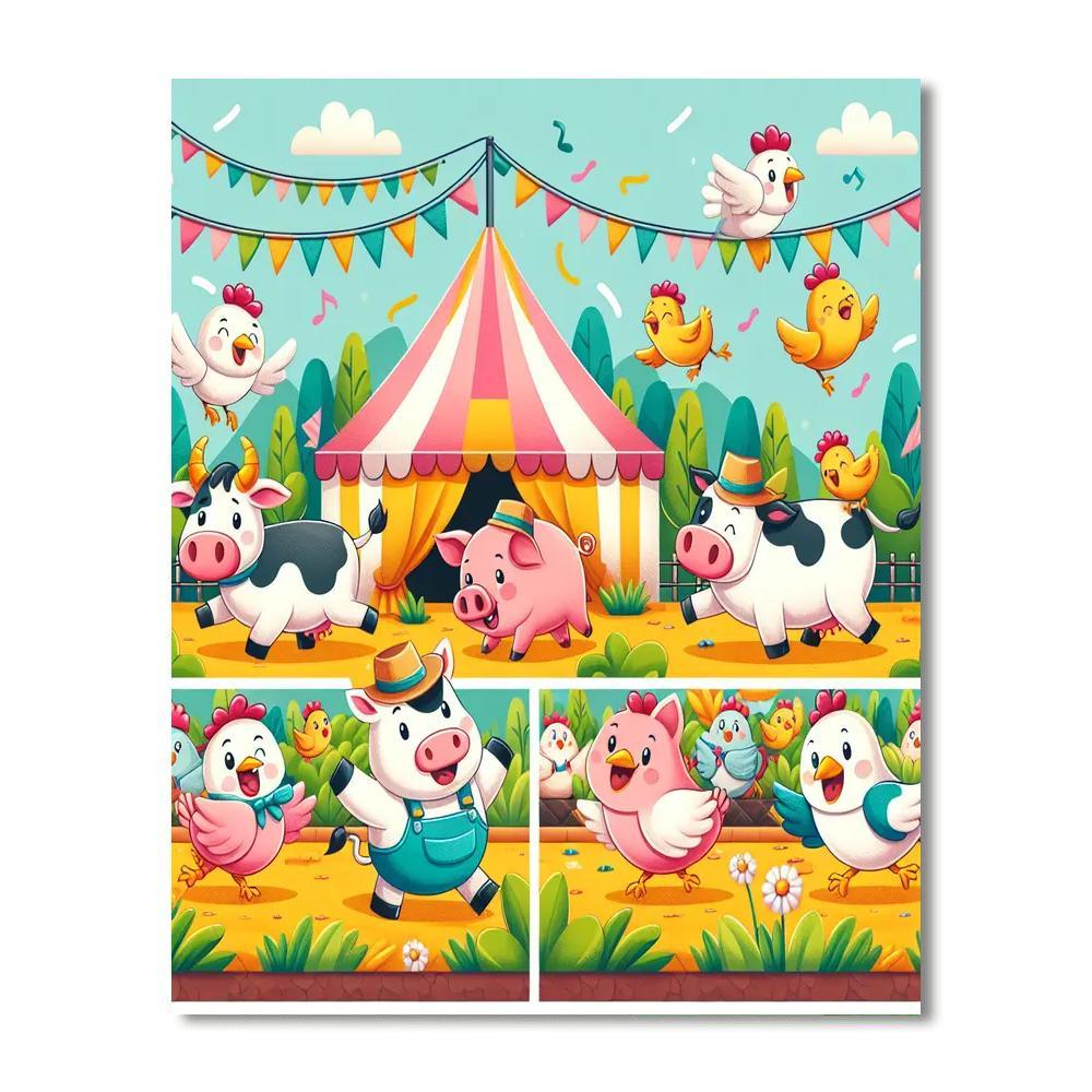 Farmyard Festival Paint By Number