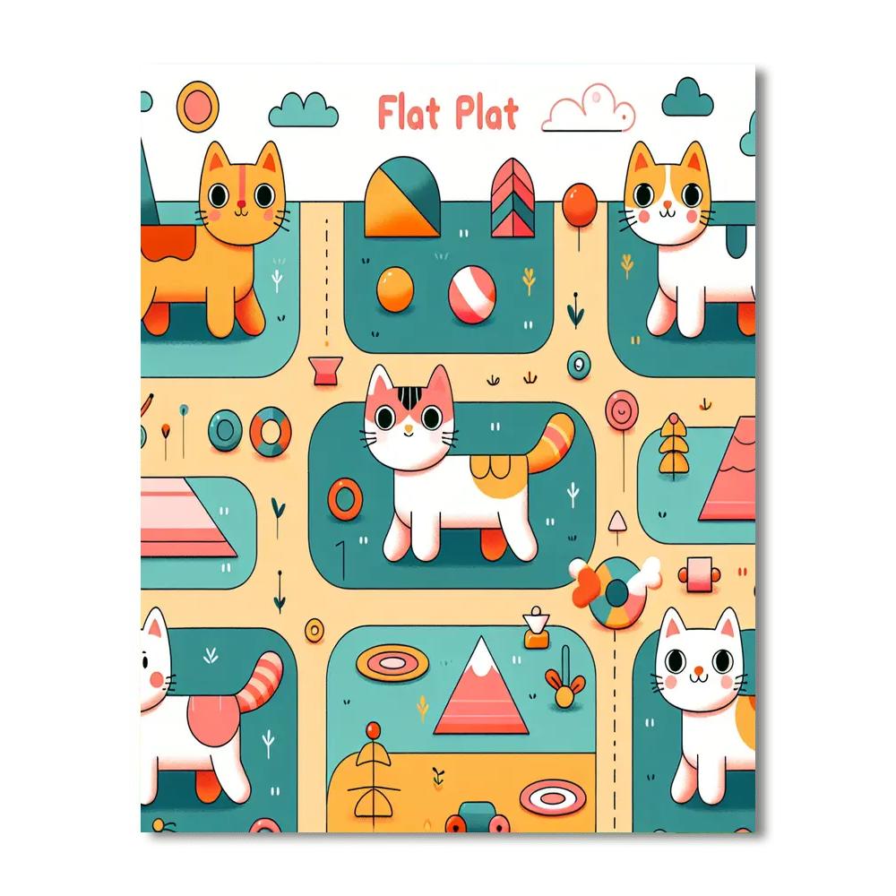 Whiskered Wonderland Painting By Numbers Kit