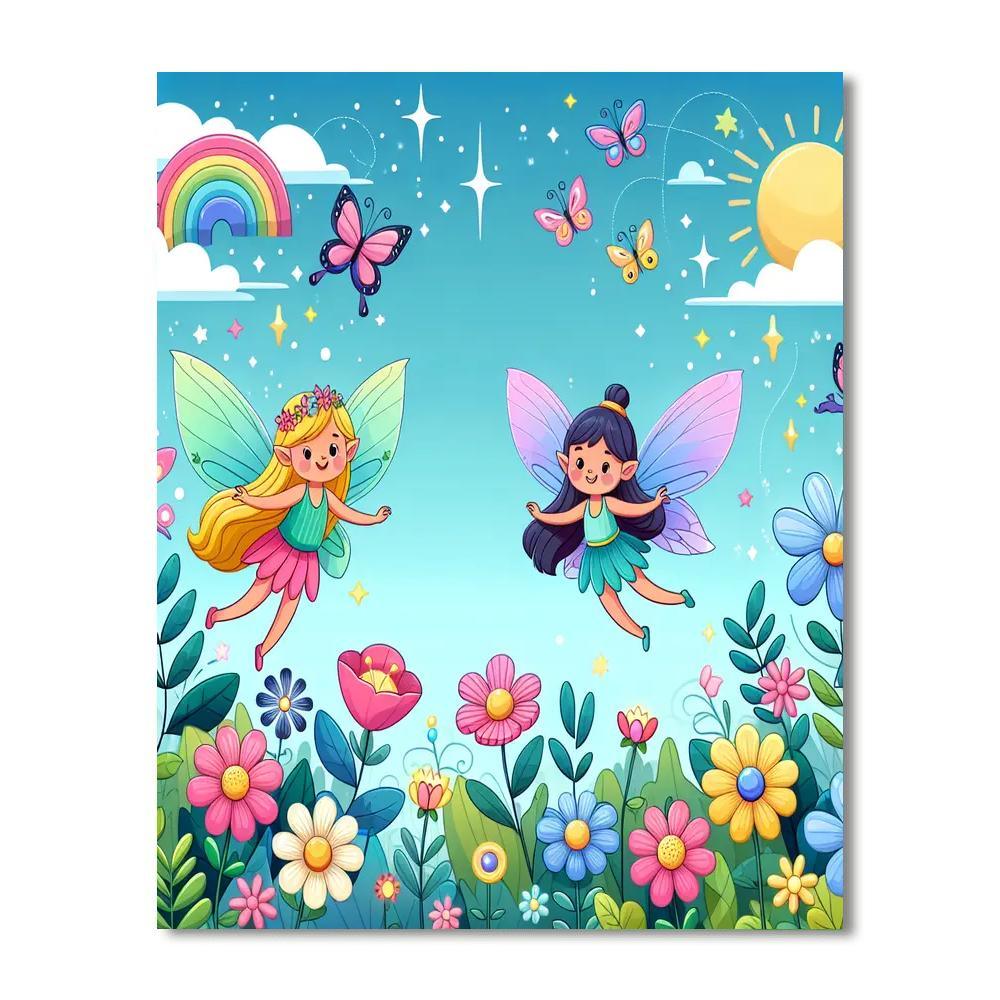 Fanciful Fairyland Garden Numbered Painting Kits
