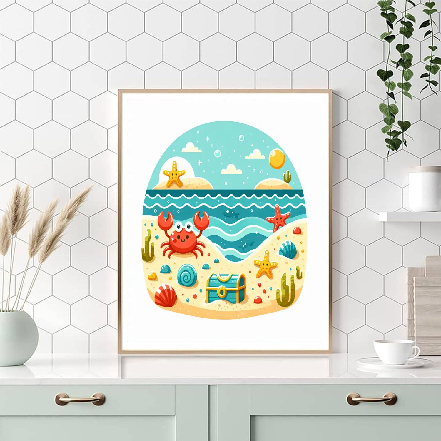 Secret Sea Cove Paint By Numbers Art