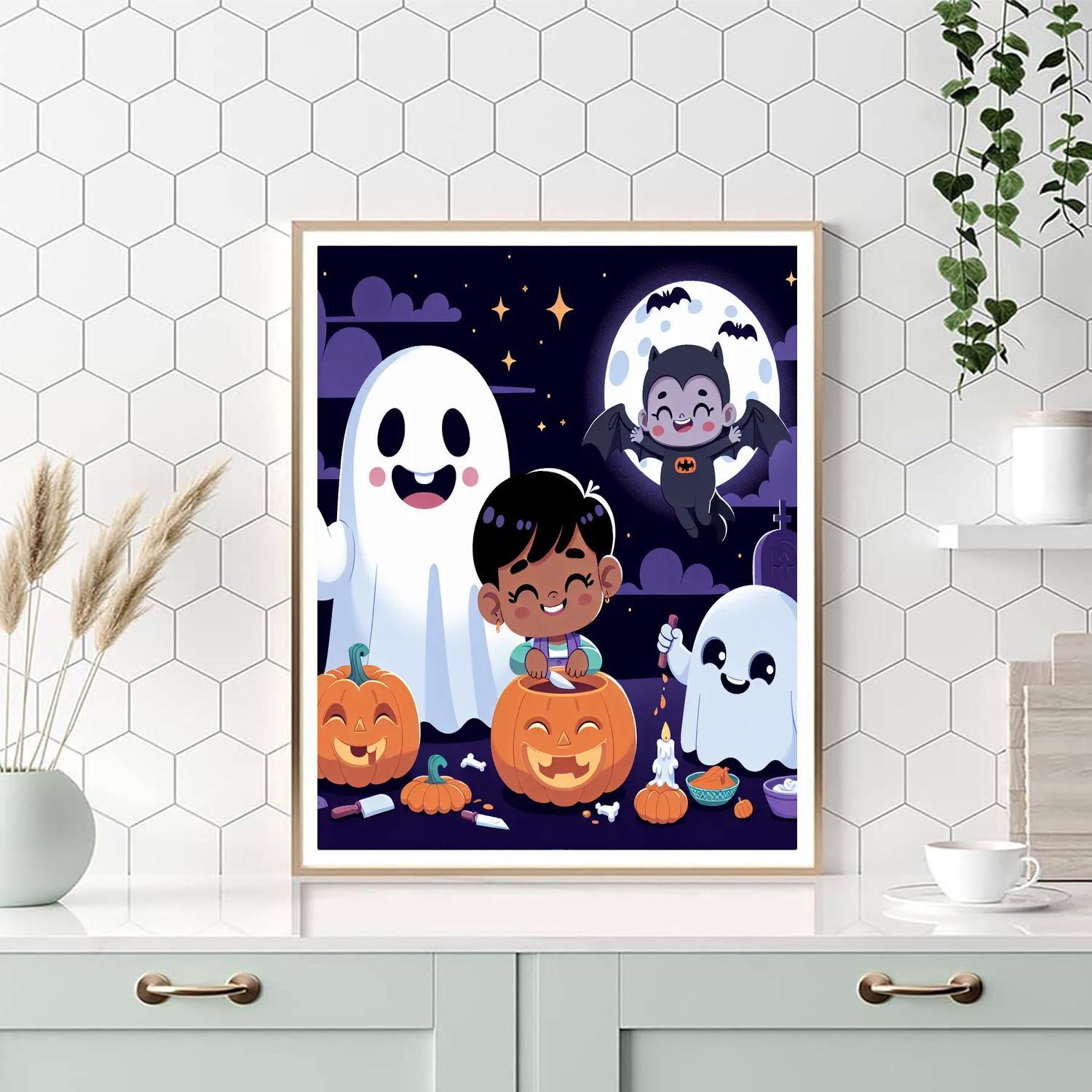 Spooky Halloween Bash Paint By Color