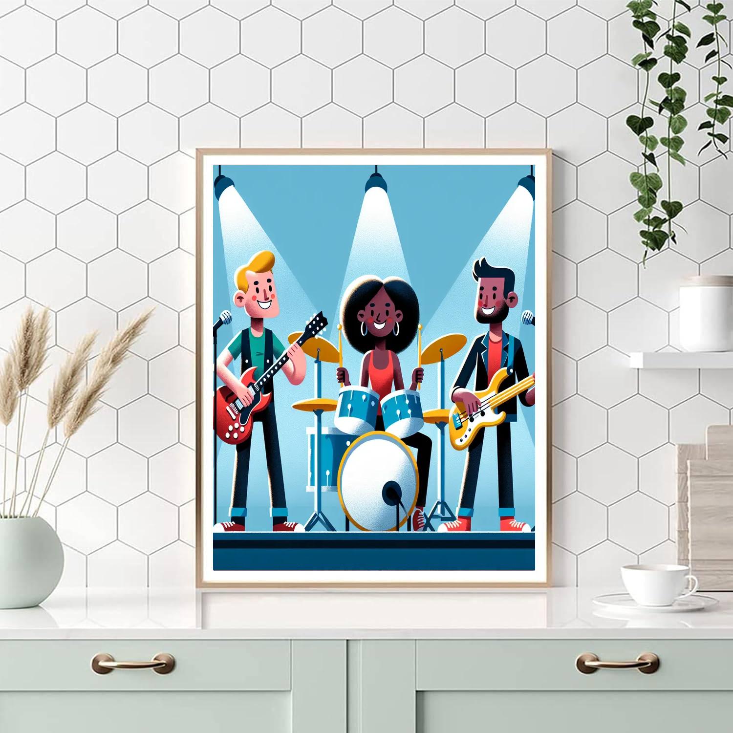 Rockstar Band DIY Paint By Numbers