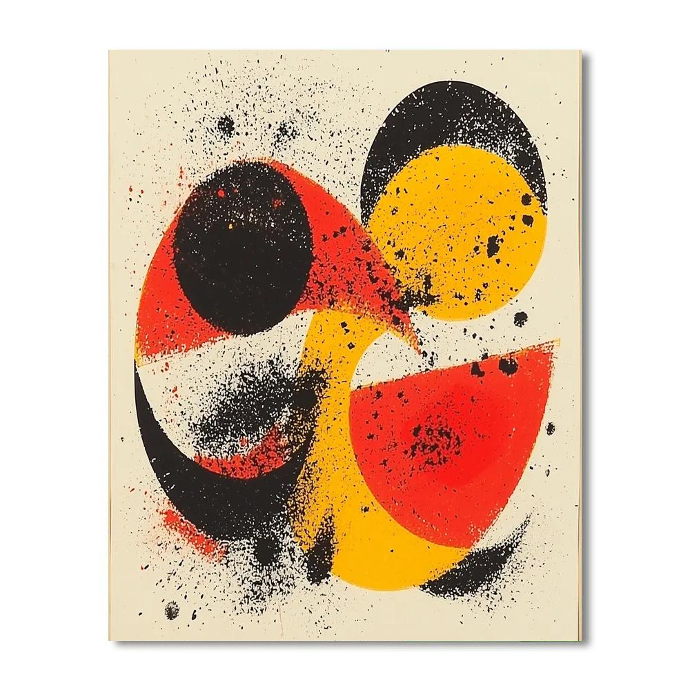 Joan Miró Inspired Infinite Echoes  Paint By Color