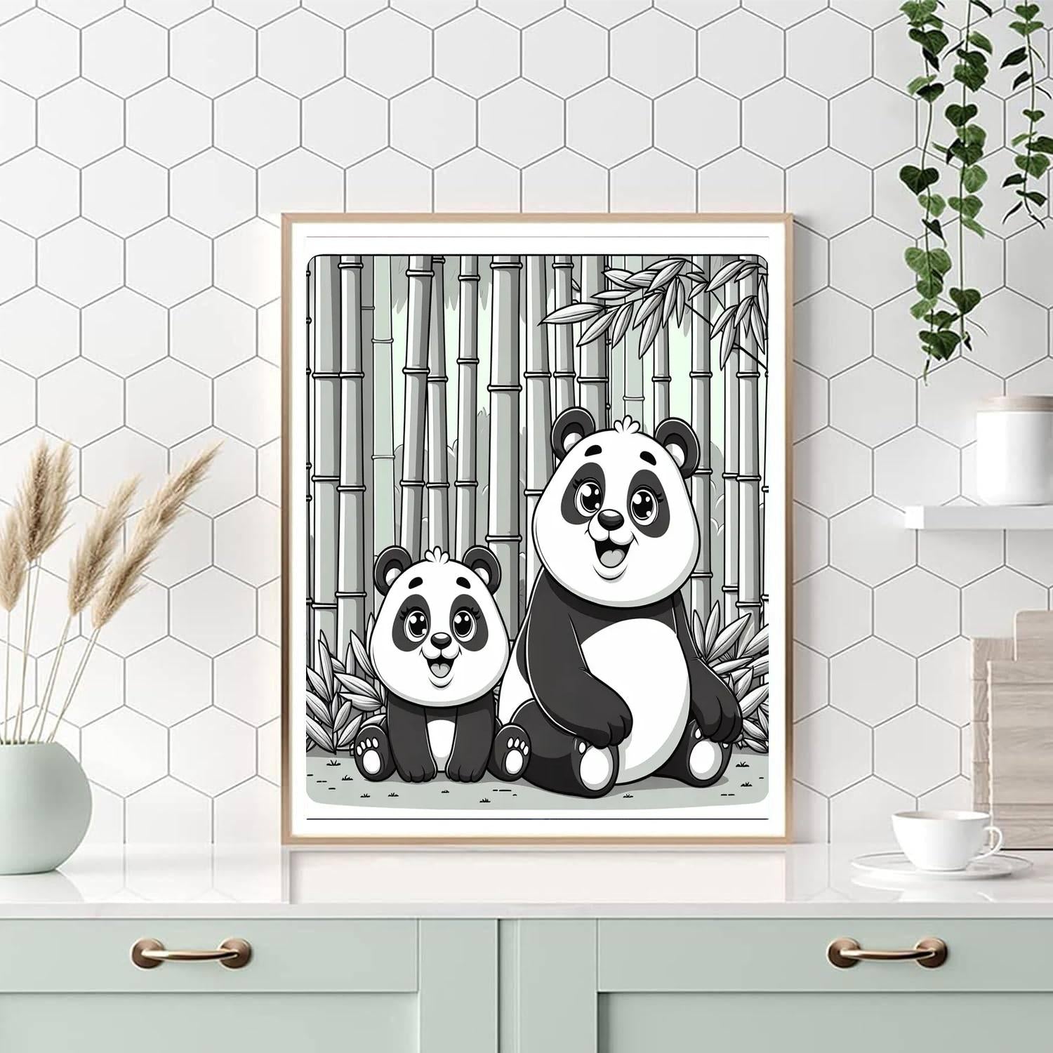 Panda Pals Painting By Numbers Kit