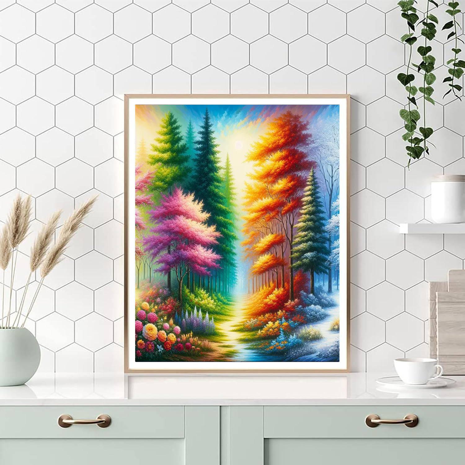Enchanting Seasons Of Change Paint By Number