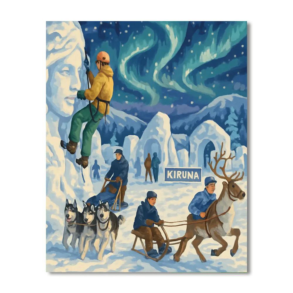 Kiruna Snow Festival - Kiruna Paint By Numbers Kits