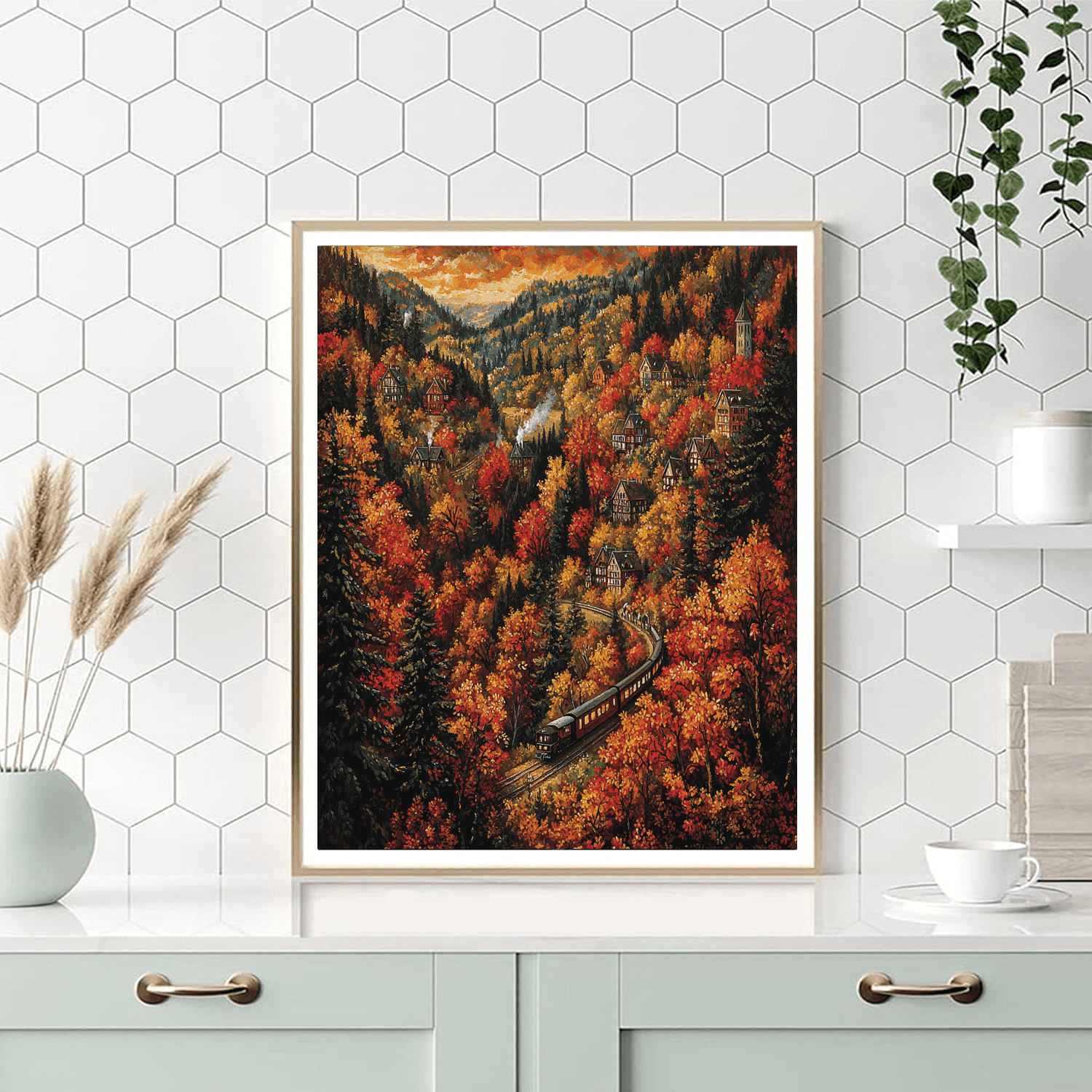 Black Forest Scenic Railway Paint By Numbers Kits