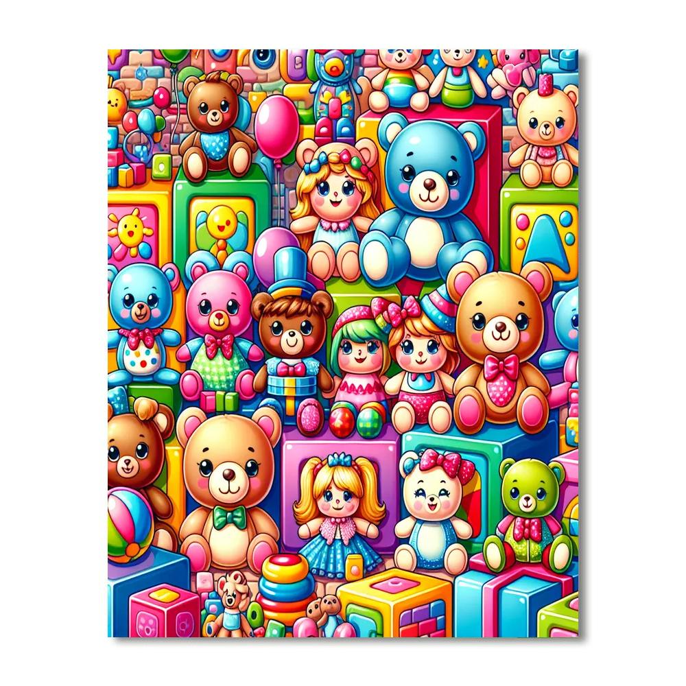 The Magical Toyland Adventure DIY Paint By Numbers