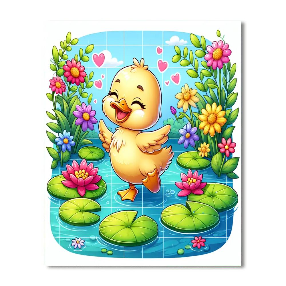 Doodle Duckling Paint By Numbers