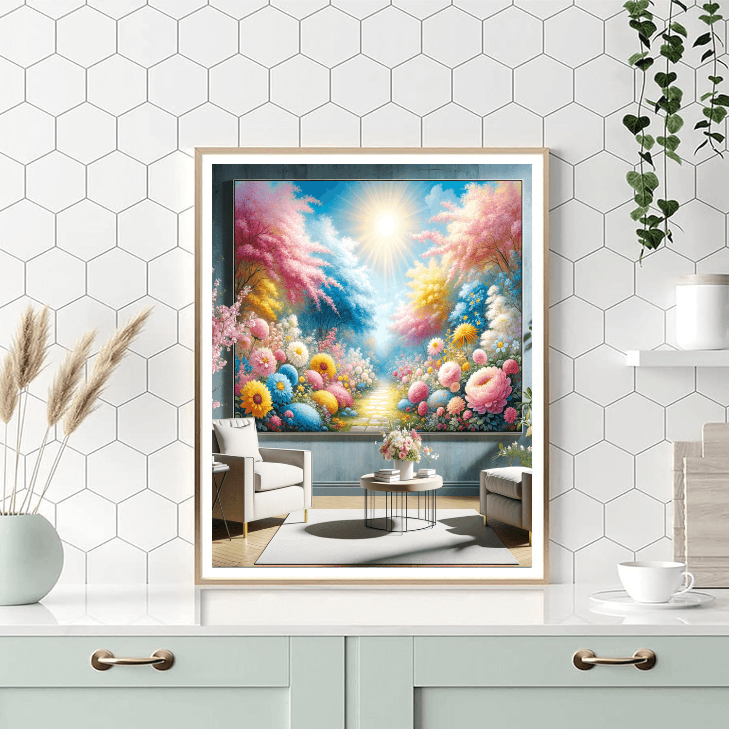 Bright Floral Dreams DIY Paint By Numbers