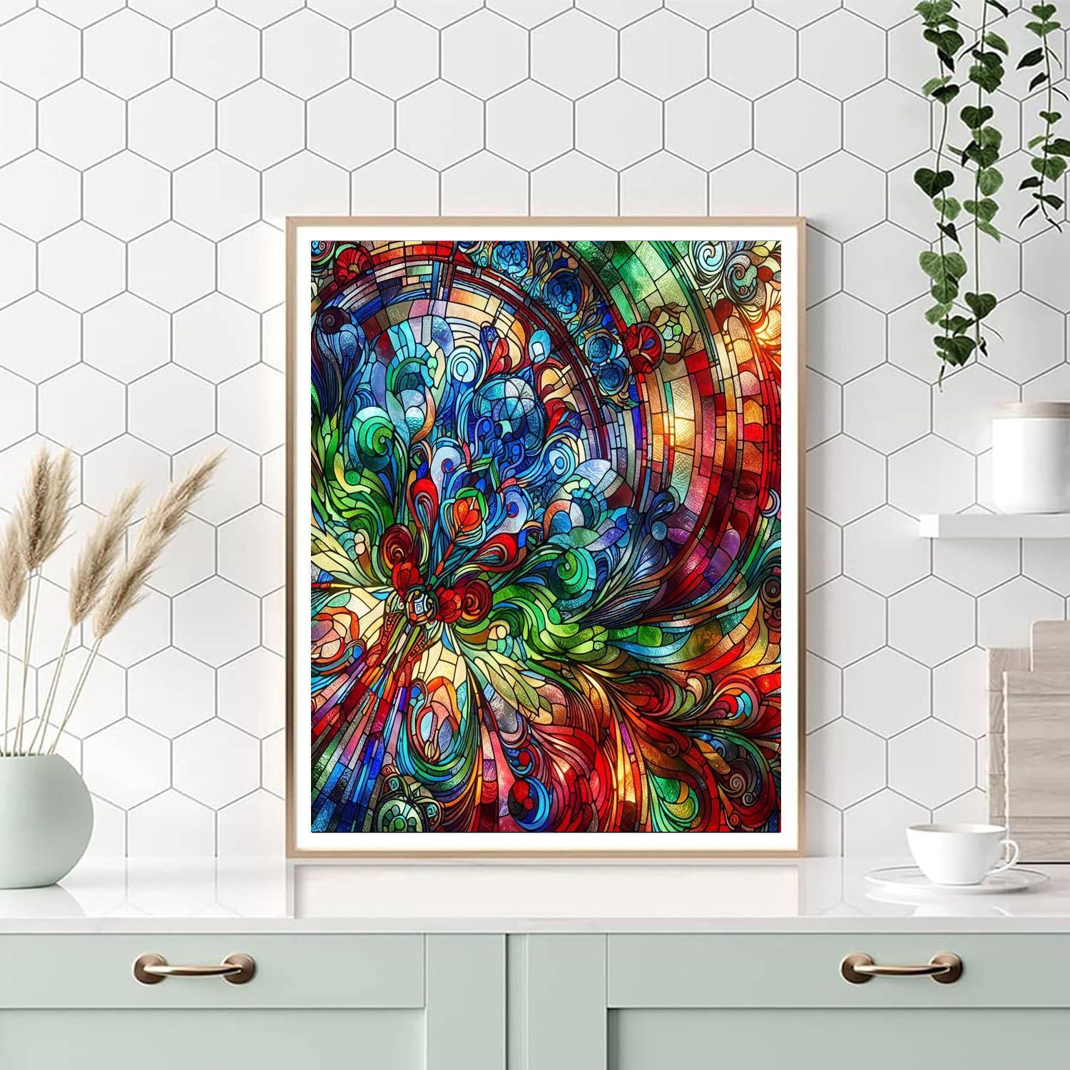 Stained Glass Radiance Numbered Painting Kits