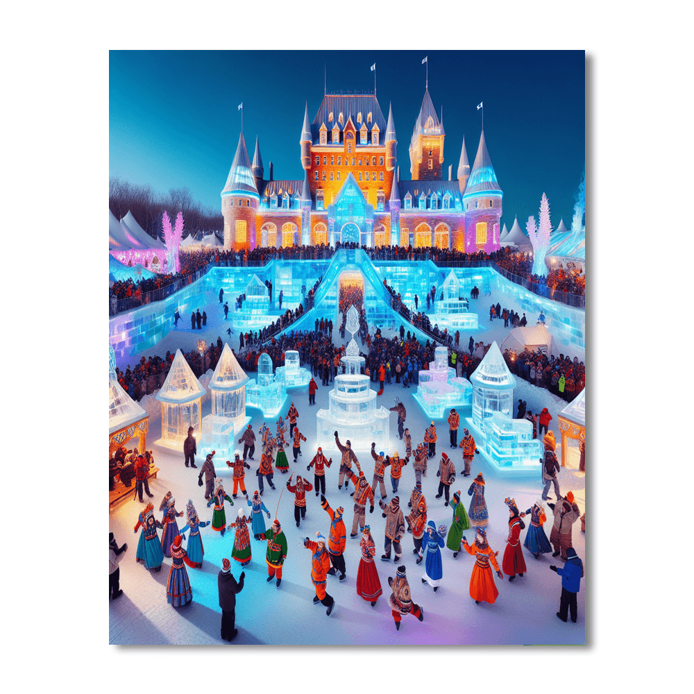 Winter Carnival - Quebec City, Canada Paint By Numbers Art