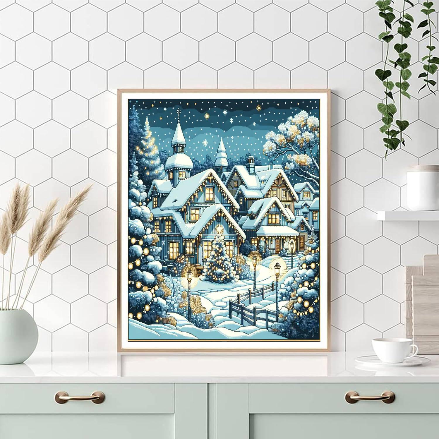 Winter Village Festival Paint By Numbers Kits