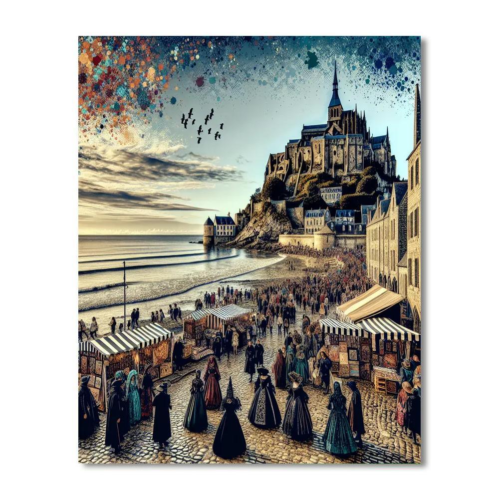 Whitby Goth Weekend - England Painting By Numbers Kit