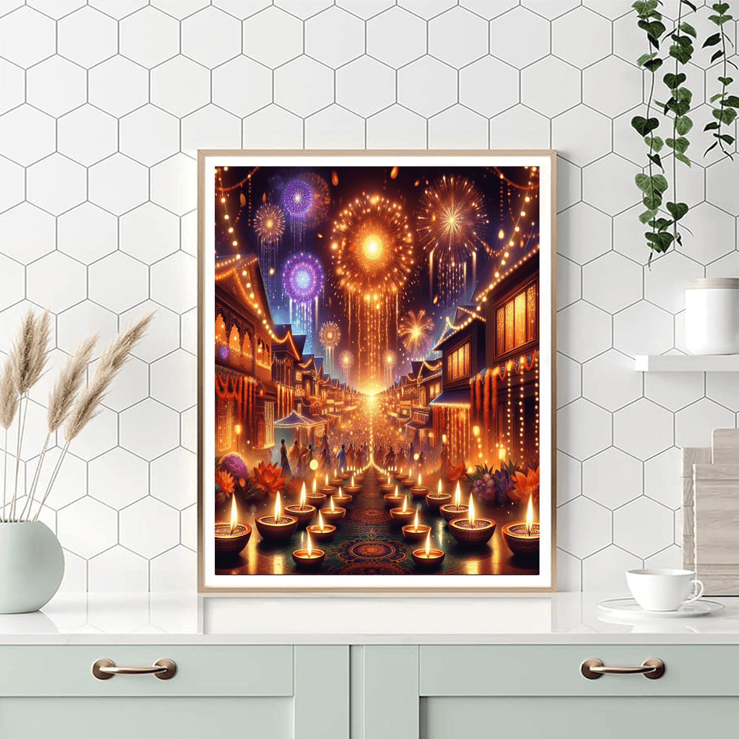 Diwali - New Delhi, India Paint By Color