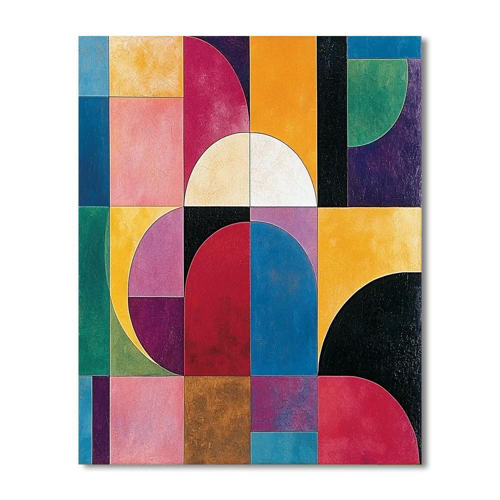 Kazimir Malevich Inspired Prismatic Abstraction  Paint By Color