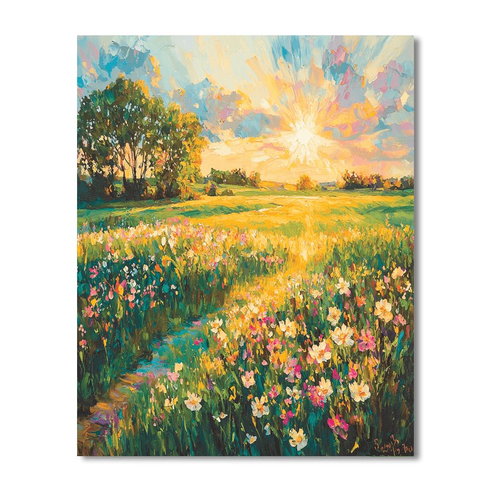 John Constable Inspired Serenade Of The Sun  Paint By Numbers Art