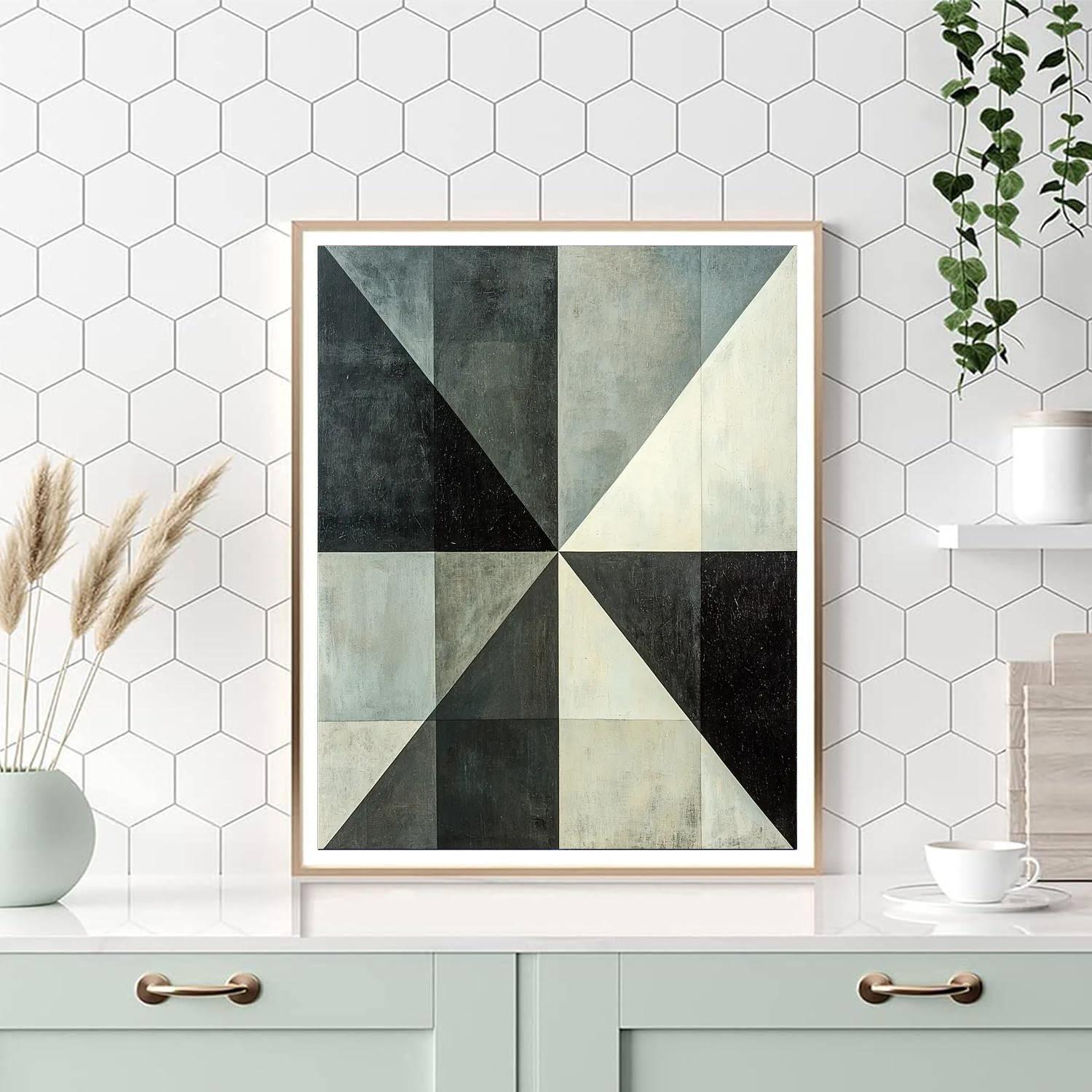 Kazimir Malevich Inspired Subtle Layers  Paint By Color