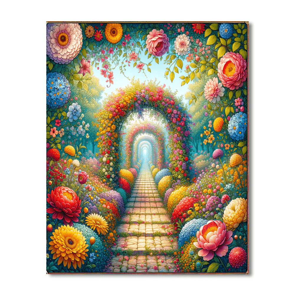Magical Garden Pathway DIY Paint By Numbers