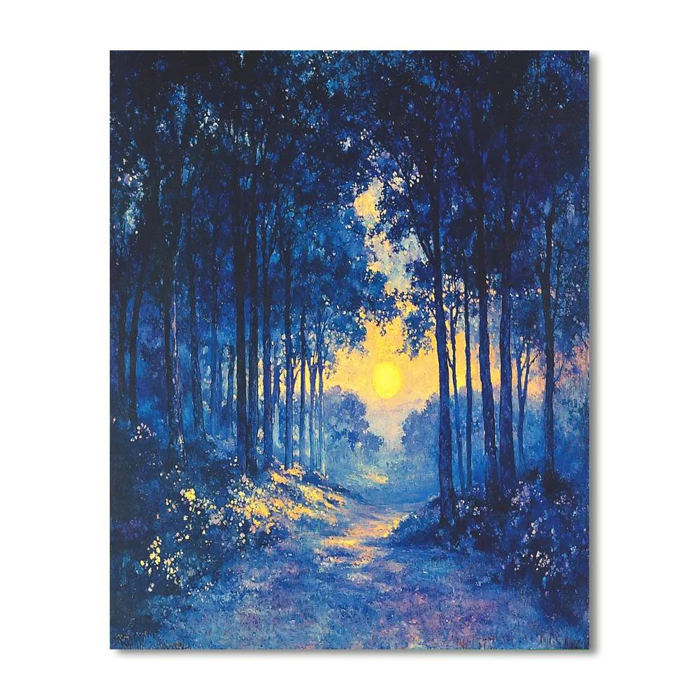Redon Inspired Mystic Forest Twilight  Paint By Numbers