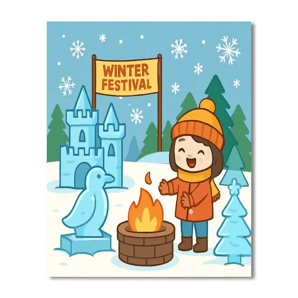 Winter Festival Magic Numbered Painting Kits