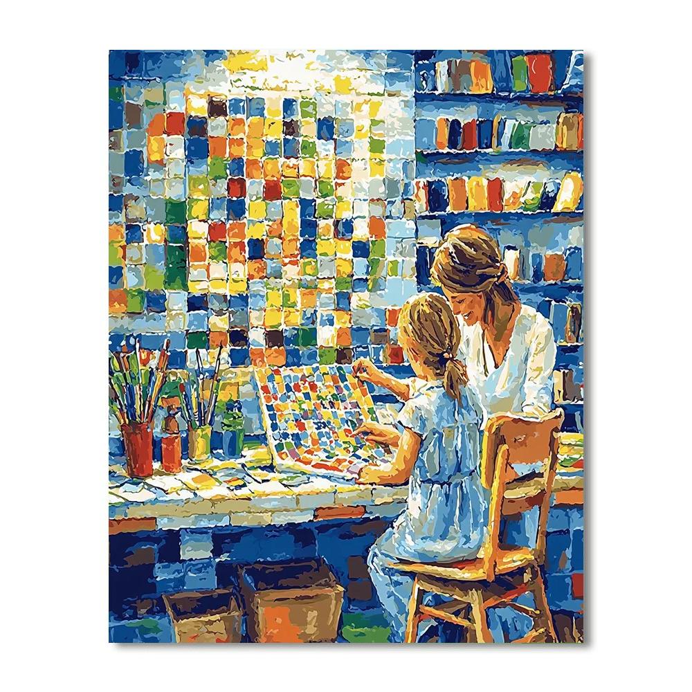 Mosaic Of Memories Number Painting