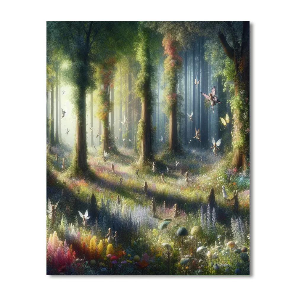 Forest Fairy Fantasia Paint By Number
