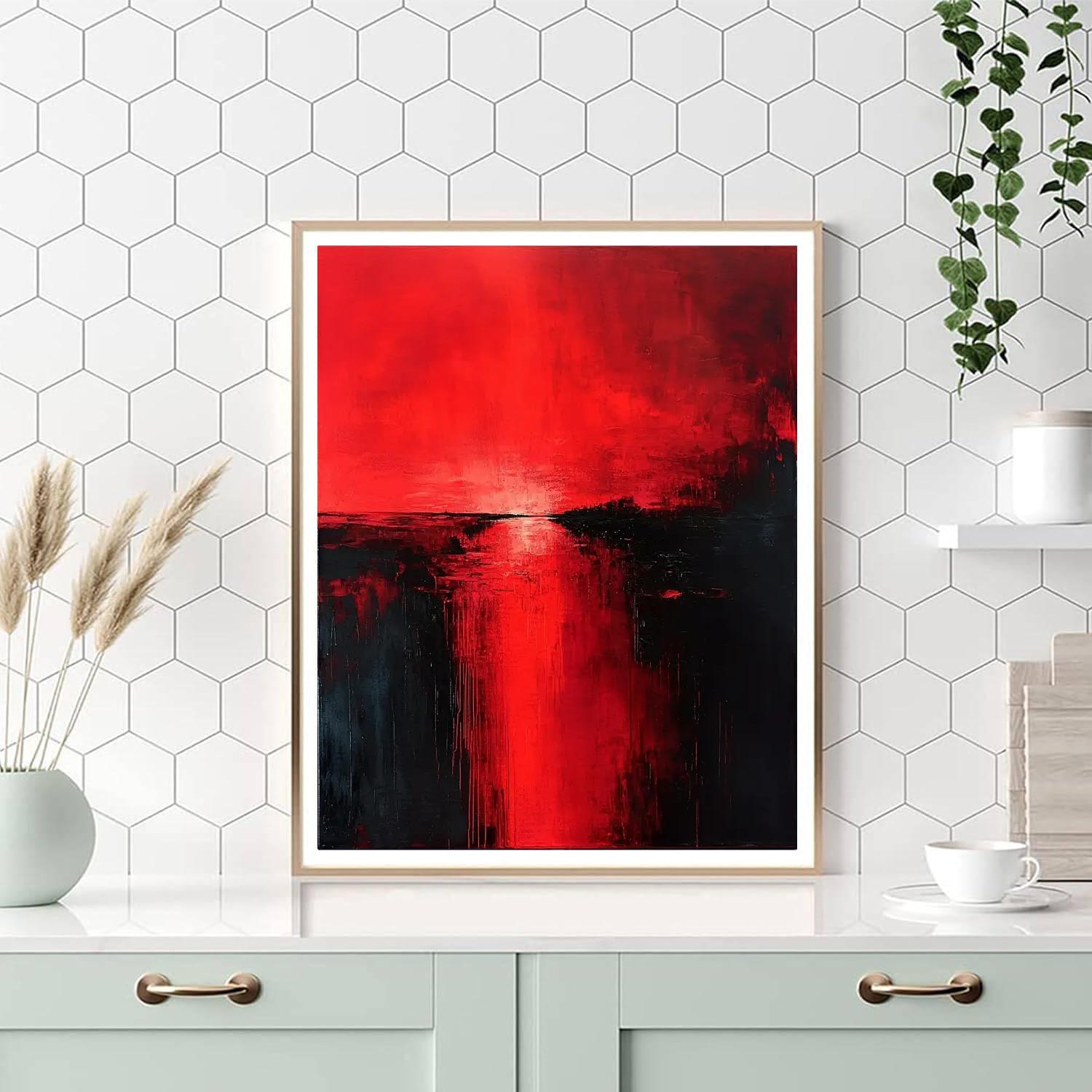 Mark Rothko Inspired Vibrant Resonance  Paint By Color